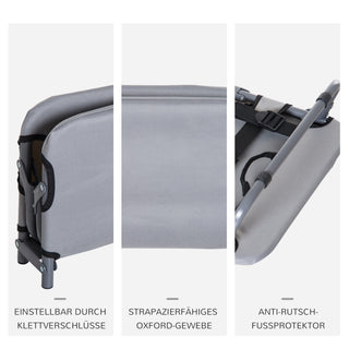 Hundeseng Udendørs Sammenklappelig Hundeseng, Katteseng, Soveplads, Grå, 59x46x15cm