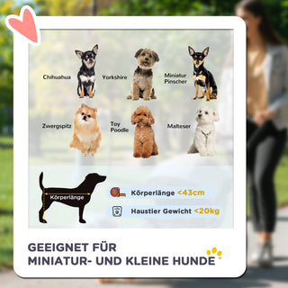 Hunde- og Kattevogn, Sammenklappelig med Reflekser, Opbevaringskurv, Solskærm &amp; Netvindue, Oxfordgrå
