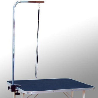 Kæledyrsplejebord Kæledyrsplejebord Hundeklipperbord med løkker Hundeplejebord til husholdningsbadning Hårtørring og hårklipning Højdejusterbar Sort