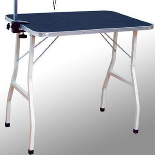 Kæledyrsplejebord Kæledyrsplejebord Hundeklipperbord med løkker Hundeplejebord til husholdningsbadning Hårtørring og hårklipning Højdejusterbar Sort