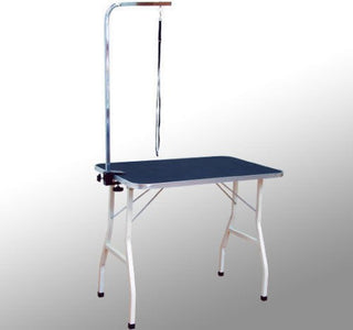 Kæledyrsplejebord Kæledyrsplejebord Hundeklipperbord med løkker Hundeplejebord til husholdningsbadning Hårtørring og hårklipning Højdejusterbar Sort