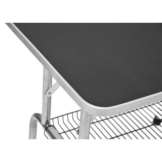 Trimmebord, Sammenklappeligt, Højdejusterbart, Rustfrit Stål, Sort til Hundepleje og Grooming