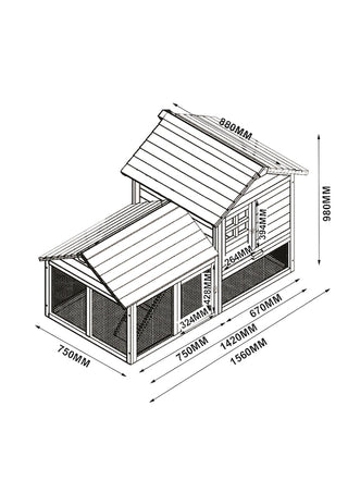 Kaninbur Model Herregård