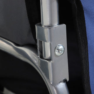 Hundecykeltrailer, blå/grå