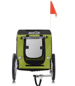 cykeltrailer til hunde – Grøn og Sort