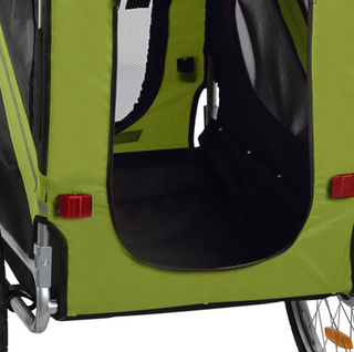 cykeltrailer til hunde – Grøn og Sort