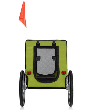 cykeltrailer til hunde – Grøn og Sort