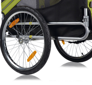 cykeltrailer til hunde – Grøn og Sort