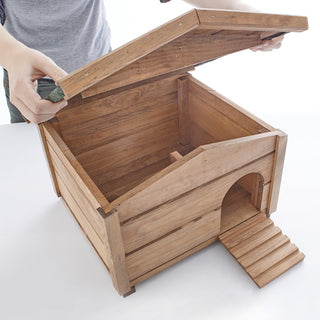 Pindsvinehus model Ruby med tagpap og skillevæg