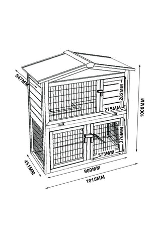 Kaninbur Model Klassisk XL