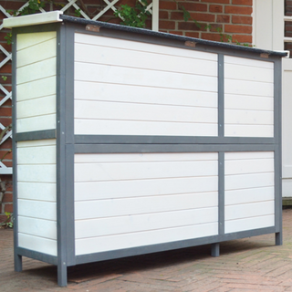 Kaninbur Model Krumme Grå-Hvid