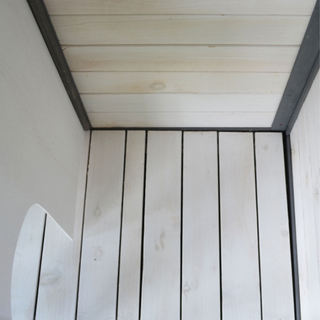 Kaninbur Model Krumme Grå-Hvid