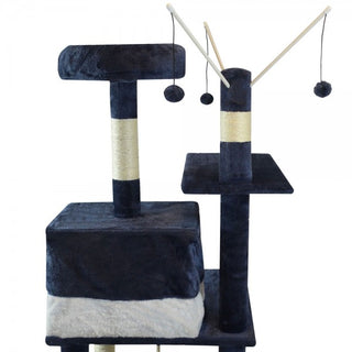 Kradsetræ model Alice Blå/Hvid