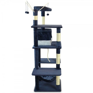 Kradsetræ model Alice Blå/Hvid