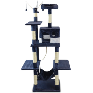 Kradsetræ model Alice Blå/Hvid
