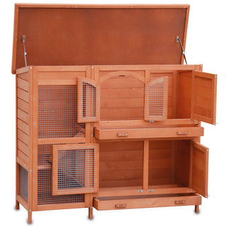 Kaninbur Model Krumme Rød Brun