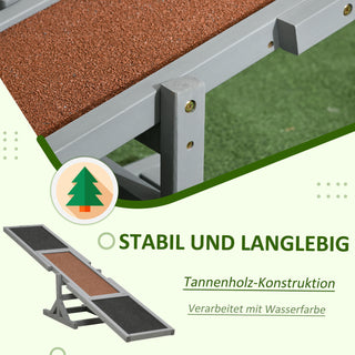 Dog Agility Vippe, Trævippe til Hunde, Træning og Hundesport, til Store Hunde, 180x30x30cm