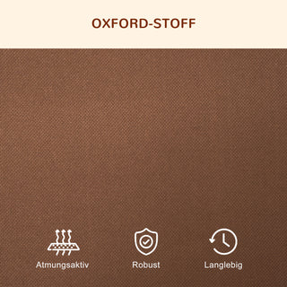 Hundesofa med udskiftningsbetræk, stor udendørs hundemåtte, katteseng grå og brun, robust jernramme 110 x 68 x 20 cm for komfort