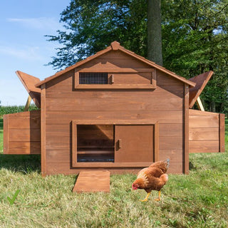 Happy Farm hønsehus I massivt træ