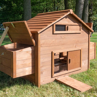 Happy Farm hønsehus I massivt træ