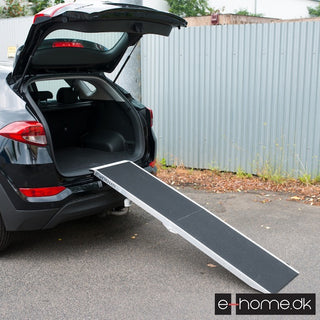 Skridsikker hunderampe til bil - 183x48 cm