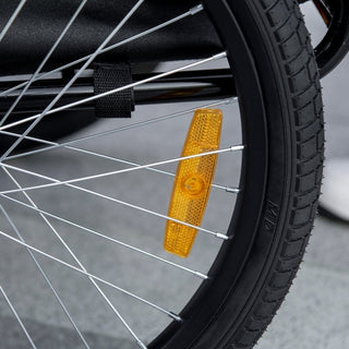 Hundetrailer, sort/grå