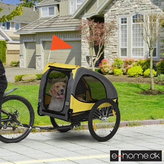 Hundetrailer, gul