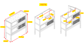 Kaninbur med to etager
