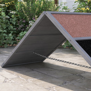 Hundesportsrampe, hundesportsudstyr, A-ramme, skridsikker overflade, 173 x 59 x 66 cm, grå