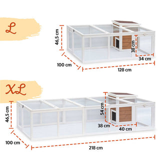 Kaninbur Kaninløbegård Komfort L