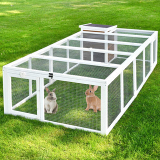 Kaninbur med stort udløb