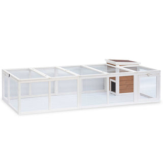 Kaninbur med stort udløb