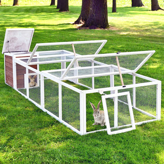 Kaninbur med stort udløb