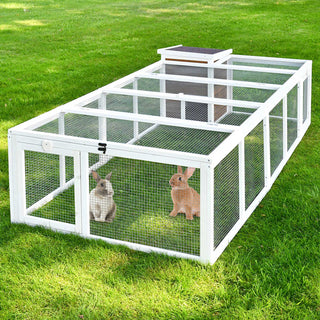 Kaninbur med stort udløb